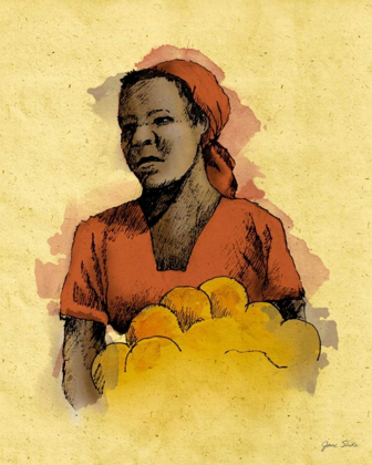 Picture of SKETCHED WOMAN IN COLOR II