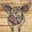 Picture of FARM COLLAGE ON WOOD I 