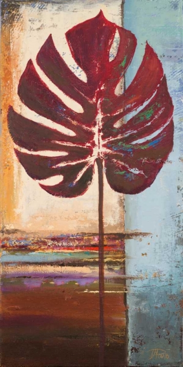 Picture of RED LEAVES I
