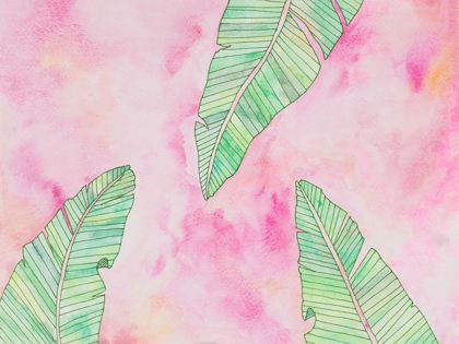 Picture of GREEN WATERCOLOR BANANA LEAVES