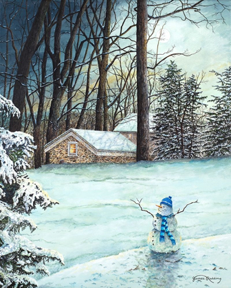 Picture of SNOWMAN IN MOONLIGHT