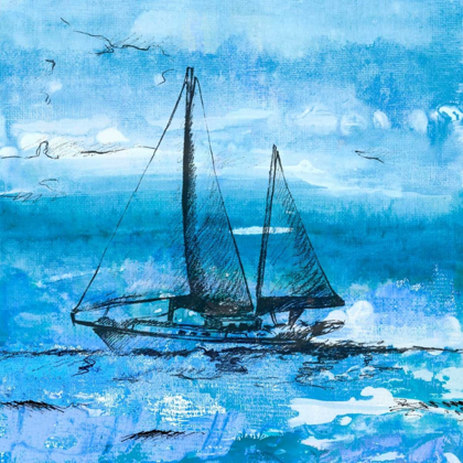 Picture of COASTAL BOATS IN WATERCOLOR II