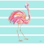 Picture of FLAMINGO WITH STRIPES