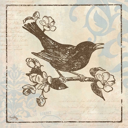 Picture of BIRD WOODCUT I