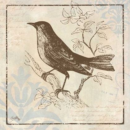 Picture of BIRD WOODCUT II