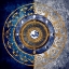 Picture of GOLD AND SAPPHIRE MOON DIAL I