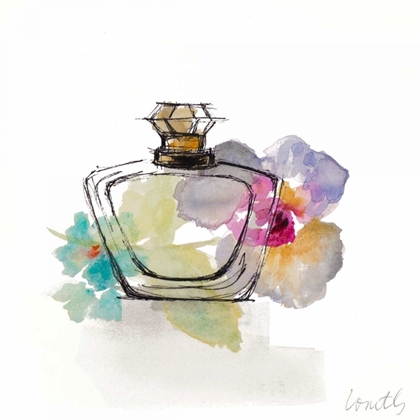 Picture of CRYSTAL WATERCOLOR PERFUME  SQUARE I