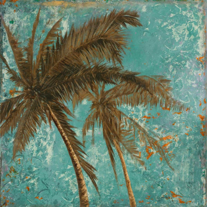 Picture of PALM ON TURQUOISE II