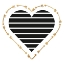 Picture of HEART STRIPES AND GOLD ARROWS