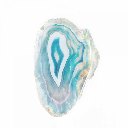 Picture of BLUE WATERCOLOR AGATE SQUARE