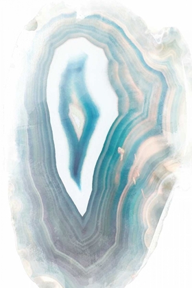 Picture of BLUE WATERCOLOR AGATE RECTANGLE