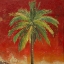 Picture of LA PALMA ON RED I