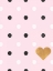 Picture of HEART WHITE AND BLACK DOTS ON PINK