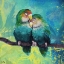 Picture of TROPICAL BIRDS IN LOVE I