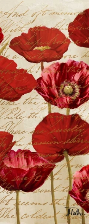 Picture of RED POPPIES PANEL I