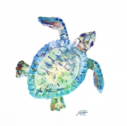 Picture of SEA LIFE IN BLUES II (TURTLE)