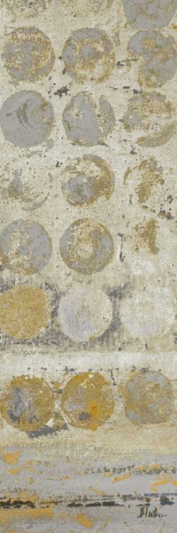 Picture of DOTS ON GOLD PANEL I