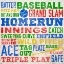 Picture of COLORFUL BASEBALL TYPOGRAPHY