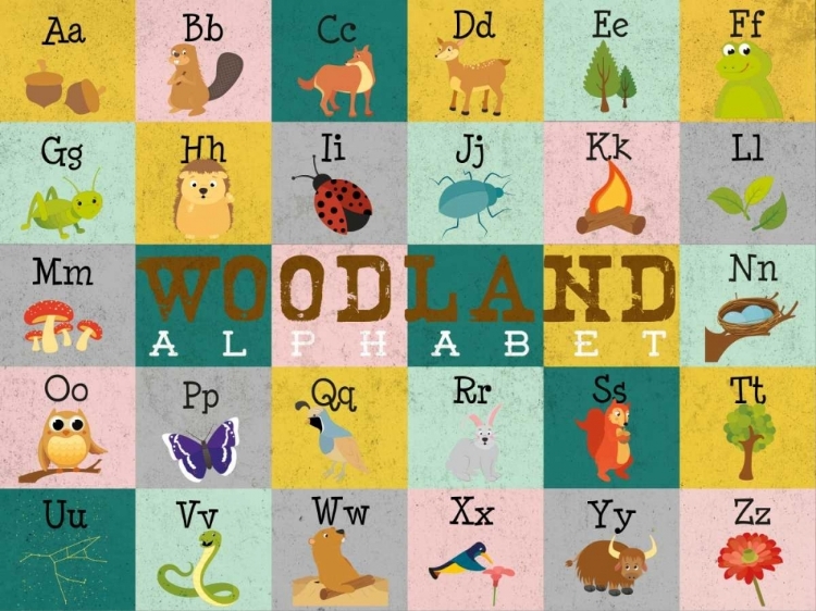 Picture of WOODLAND ALPHABET (HORIZONTAL)