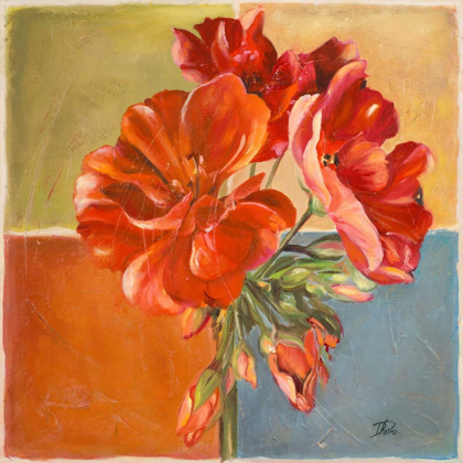 Picture of RED GERANIUMS II