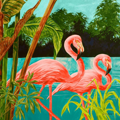 Picture of HOT TROPICAL FLAMINGO II