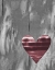 Picture of UP AND DOWN PINK WOODCUT HEART I