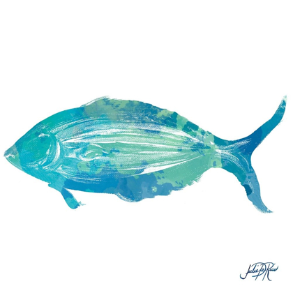 Picture of WATERCOLOR FISH IN TEAL I