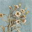 Picture of WILD FLOWERS ON BLUE I