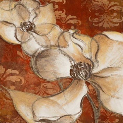 Picture of WHISPERING MAGNOLIA ON RED II