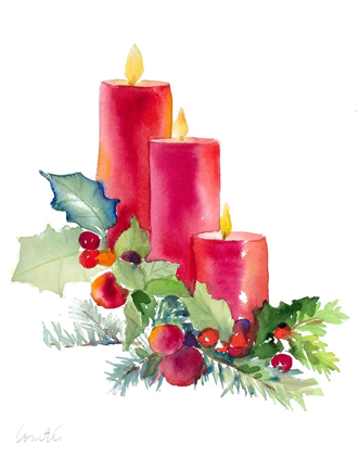 Picture of CANDLES WITH HOLLY