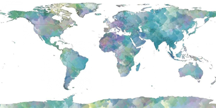 Picture of WORLD MAP WATERCOLOR