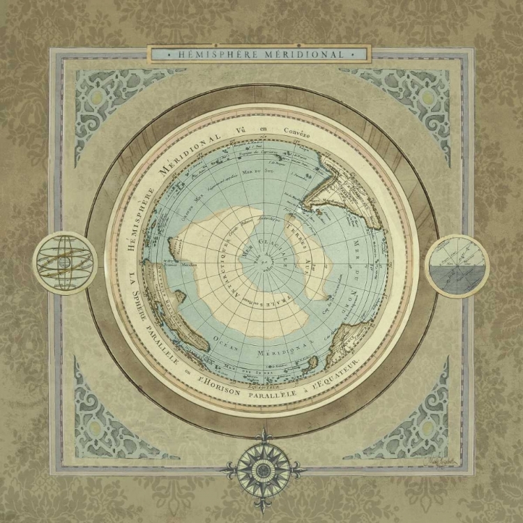 Picture of NORTH AND SOUTH MAPS II