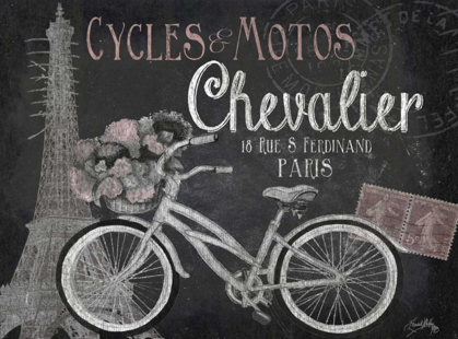 Picture of PARIS BIKE ON CHALK BORDER I