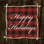 Picture of HAPPY HOLIDAYS ON PLAID