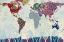 Picture of PATCHWORK WORLD MAP