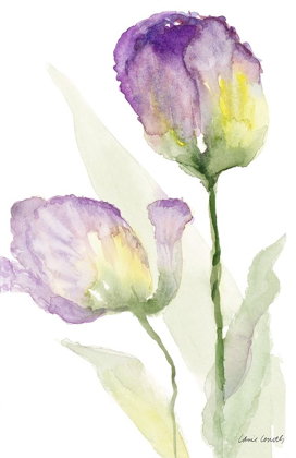Picture of TEAL AND LAVENDER TULIPS II