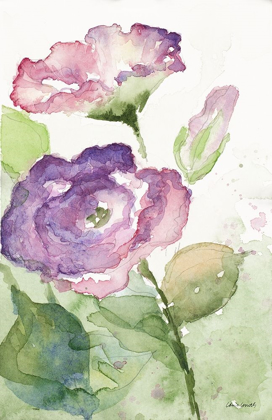 Picture of WATERCOLOR LAVENDER FLORAL I