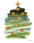 Picture of ABSTRACT CHRISTMAS TREE II