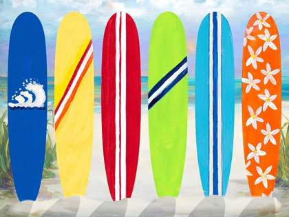 Picture of SURF BOARDS ON THE BEACH
