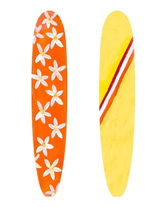 Picture of ORANGE AND YELLOW SURF BOARDS