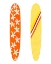 Picture of ORANGE AND YELLOW SURF BOARDS