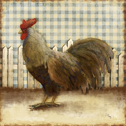 Picture of ROOSTER ON DAMASK II