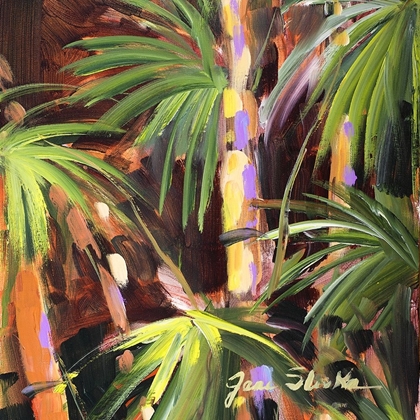 Picture of PALMS IN THE NIGHT I