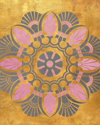 Picture of GRAY AND PINK MEDALLION II