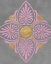 Picture of GRAY AND PINK MEDALLION I