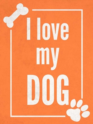 Picture of LOVE MY DOG ORANGE