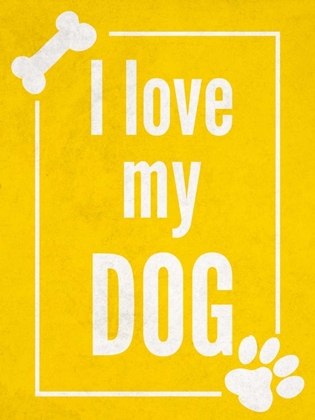 Picture of LOVE MY DOG YELLOW