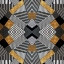 Picture of GEO STRIPES IN GOLD AND BLACK I