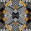 Picture of GEO STRIPES IN GOLD AND BLACK I