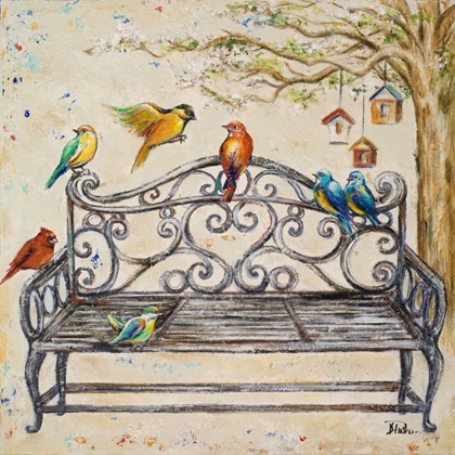 Picture of BIRDS ON THE BENCH